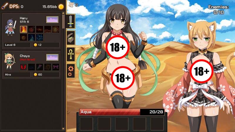 Trải nghiệm Sakura Clicker - Siêu phẩm game 18+ khiến bạn không ngừng "căng cứng"