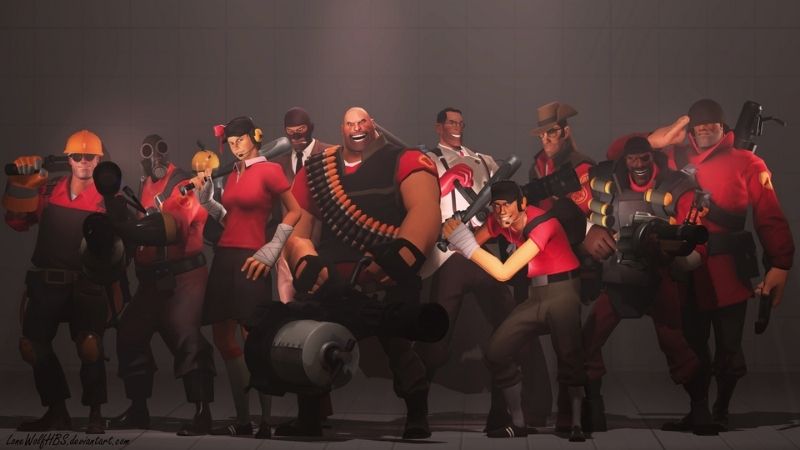 Team Fortress 2 - FPS game with good cartoon style