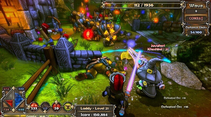 game thủ thành PC dungeon defenders