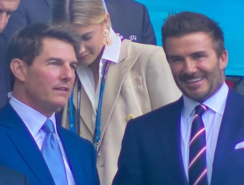 Chung kết Euro 2020: David Beckham “thân mật gây sốt” cùng Tom Cruise