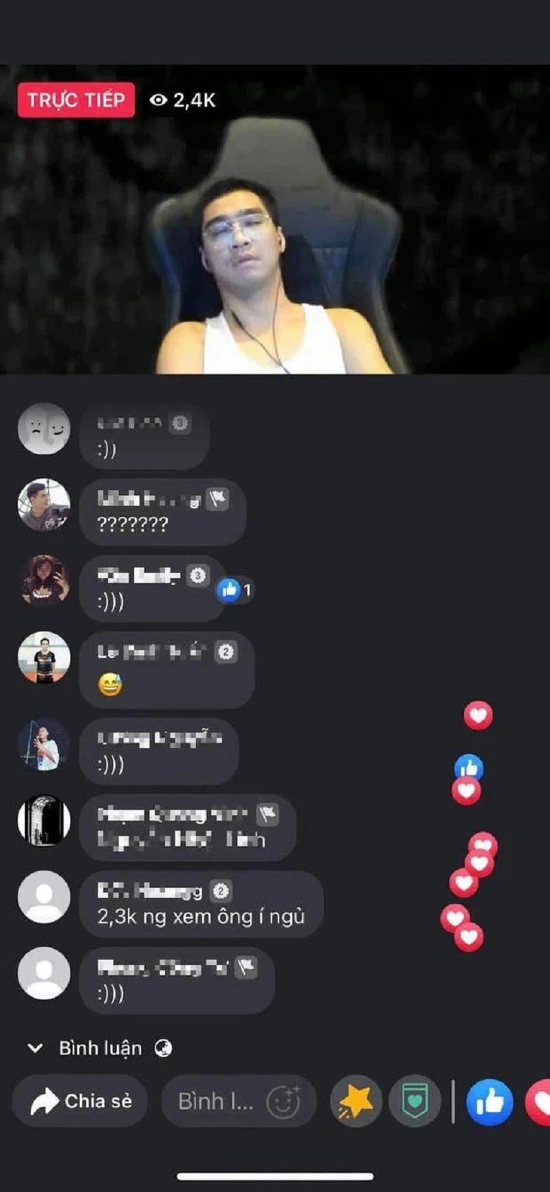 Chỉ cần nhắm mắt ngủ, hot streamer cũng nhận được tiền donate