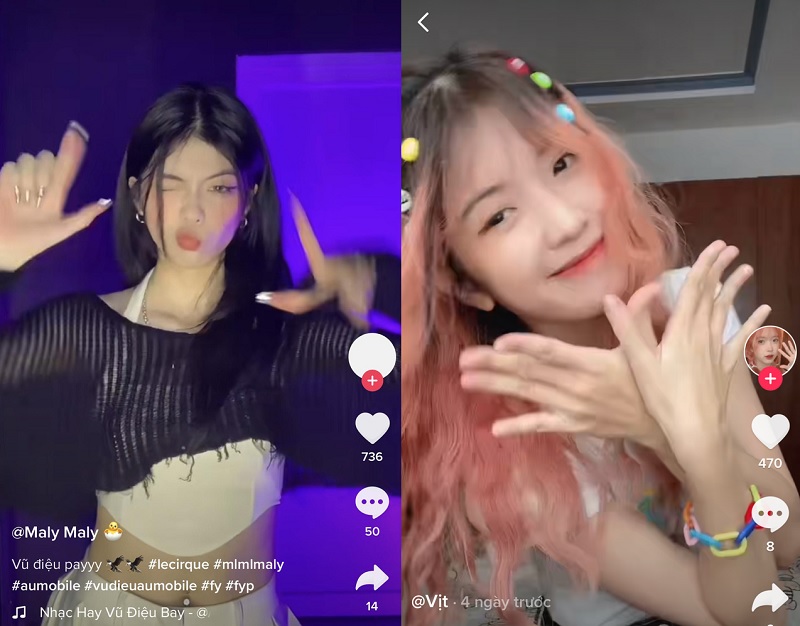 Phí Phương Anh cực nhạy, kịp thời bắt trend cùng các hot tiktoker.