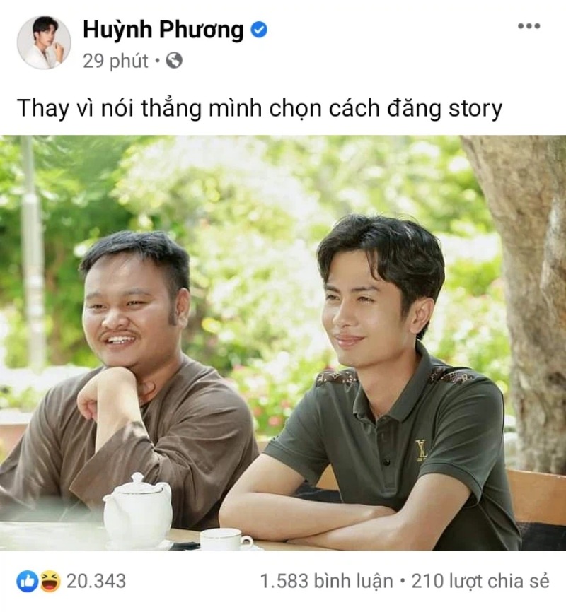 Status Huỳnh Phương cà khịa Lương Minh Trang