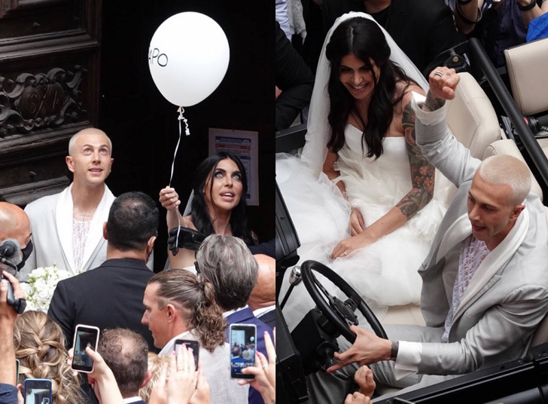Vợ Bernardeschi rạng ngời trong đám cưới ngay sau Euro