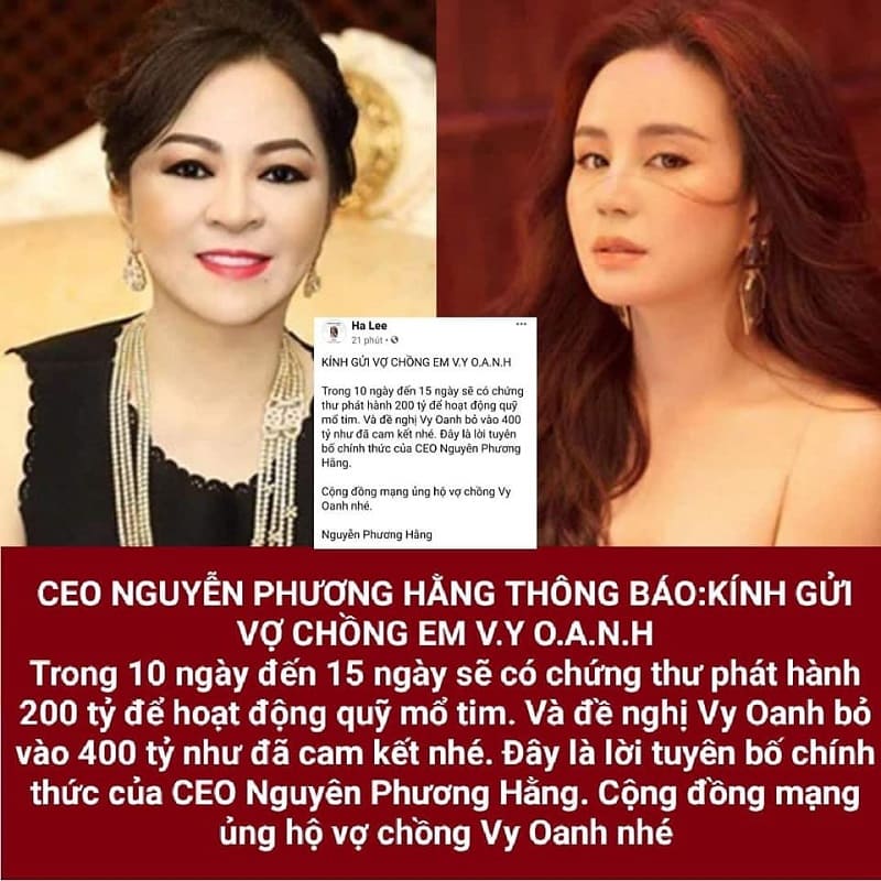 bà phương hằng nhắc khéo vy oanh