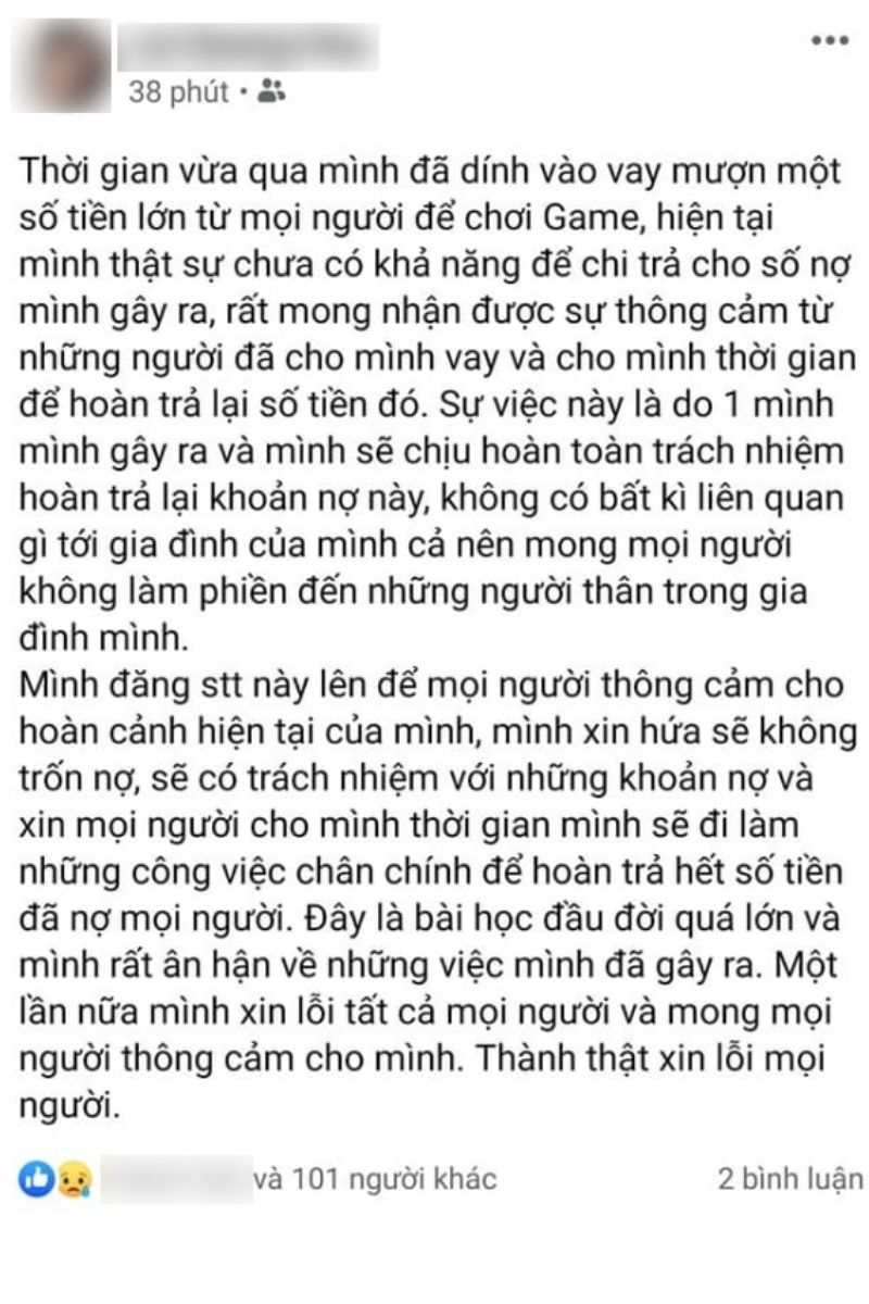 Lời xin lỗi của L.Q.H