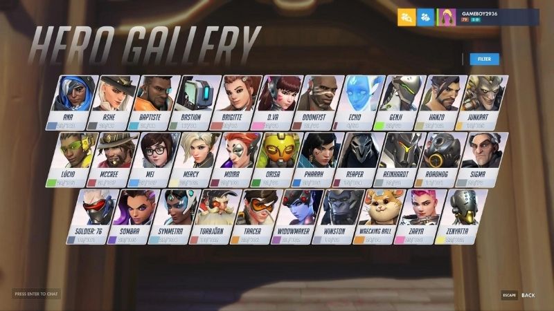 Hệ thống nhân vật Overwatch