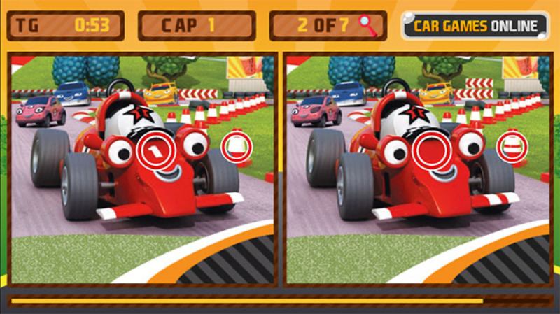 Roary The Racing Car Differences - Chủ đề xe cộ