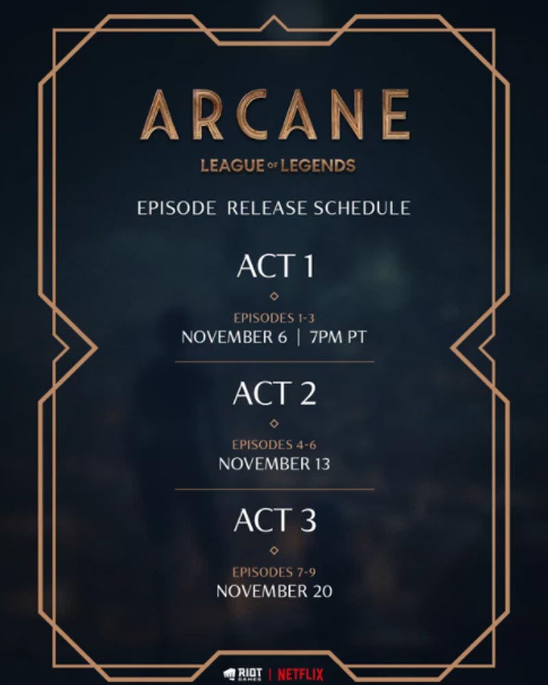 lịch phát sóng Arcane