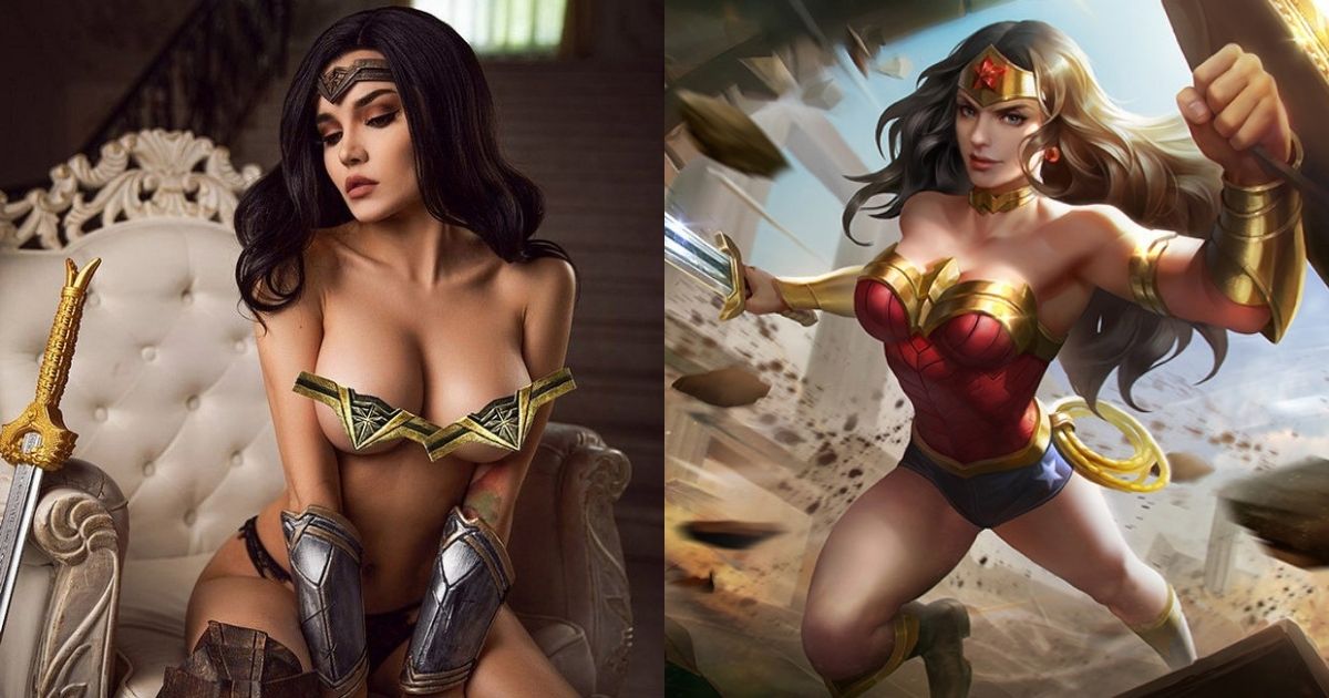 Cosplay Wonder Woman để lộ vùng nhạy cảm khiến anh em chảy nước miếng ròng ròng