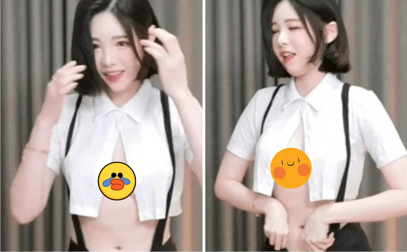 Nữ streamer Hàn Quốc - Hamjing khoe vòng 1