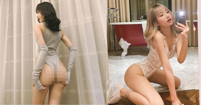 le-thi-khanh-huyen-lo-vung-nhay-cam-1 Lê Thị Khánh Huyền bị chỉ trích dữ dội khi diện đồ bó sát