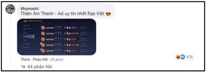 Rhymastic AD uy tín nhất Rap Việt".