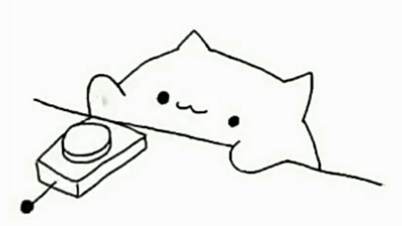 ảnh chế mèo - bongo cat meme