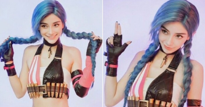 cosplay-jinx-khau-phao-noi-loan-nhan-nhieu-loi-khen-11 Cosplay Jinx Khẩu Pháo Nổi Loạn, Angelababy nhận về nhiều trầm trồ vì quá giống bản gốc