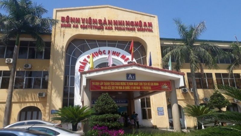 bệnh viện Sản Nhi Nghệ An nơi nam chính trong clip làm việc