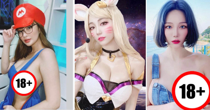 gai-xinh-show-hang-coi-ao-khoe-bau-nguc-cang-tron-4 Loạt gái xinh show hàng cởi áo khoe bầu ngực căng tròn, trắng phếu ngay trên sóng livestream