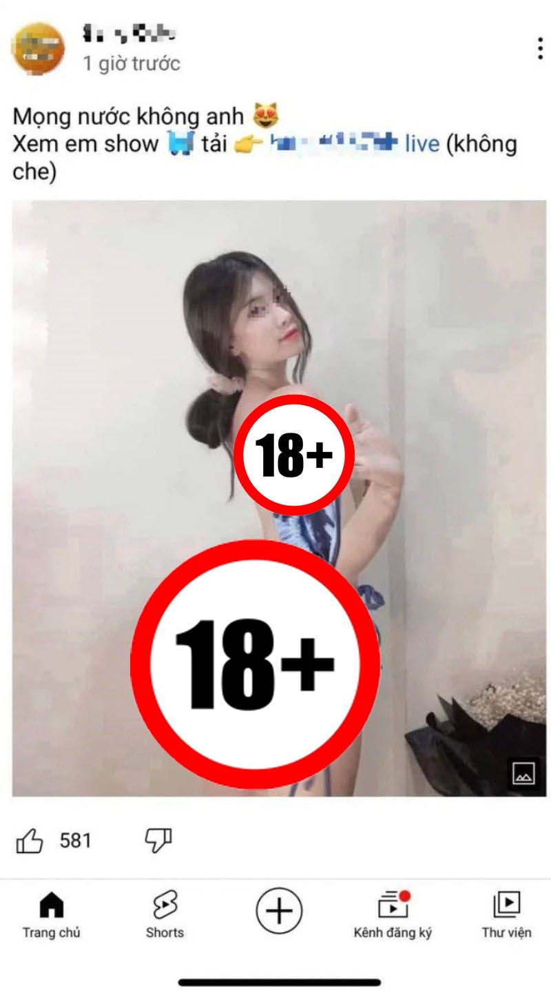 Link 18+ tràn lan trên Youtube, khiến các game thủ khó lòng cưỡng lại, nhất là trong những ngày NNN này