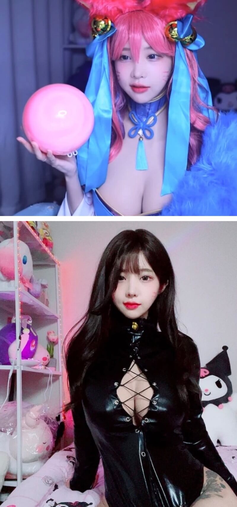 nữ streamer Hàn Quốc Yoo Hye-di trong hình tượng cosplay sexy