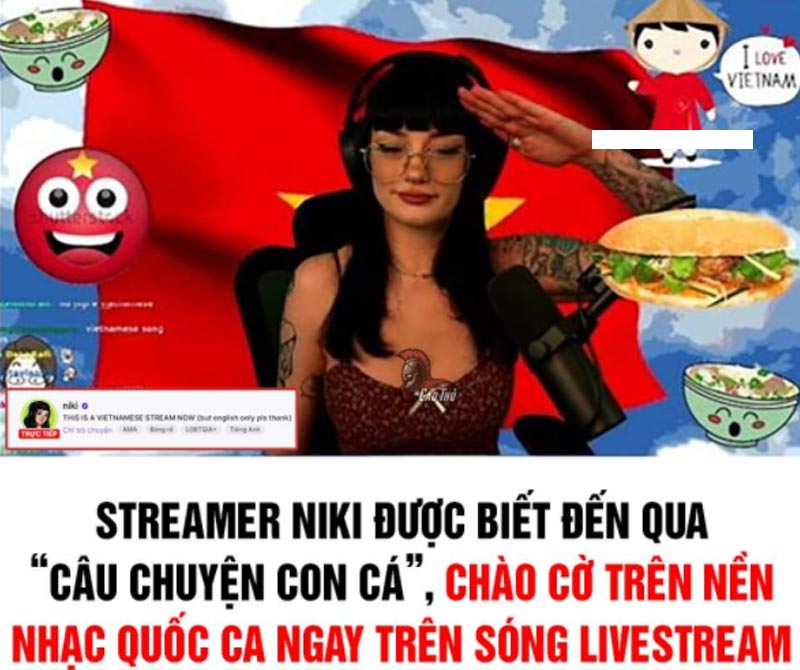 Nikki chào Việt Nam bằng Quốc ca