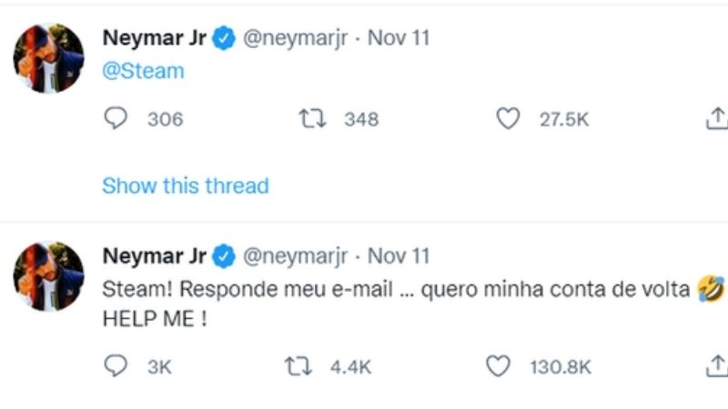 Vẫn chưa có thông tin gì về việc tài khoản Steam của Neymar bị khóa 