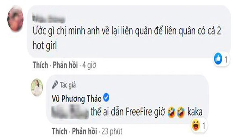 bình luận của fan hâm mộ