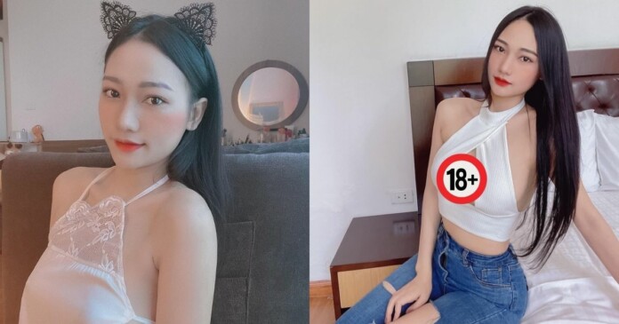 da-thao-cung-so-thich-mac-yem-khoe-kheo-nguc-khung-8 Hot girl Dạ Thảo cùng sở thích mặc áo yếm khoe khéo bầu ngực khủng