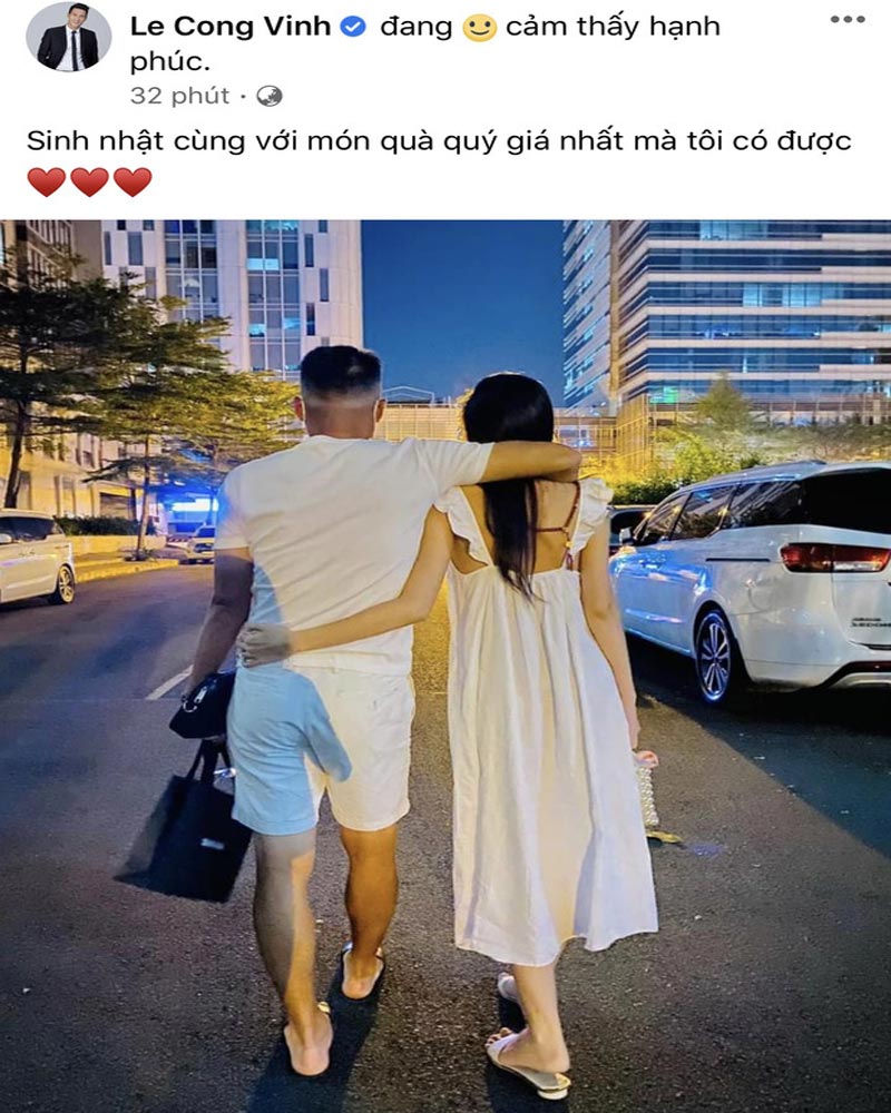 Công Vinh cập nhật ảnh mới