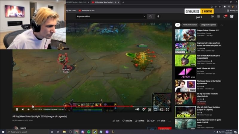 nam streamer bị phát hiện đang "try hard" để chơi LMHT