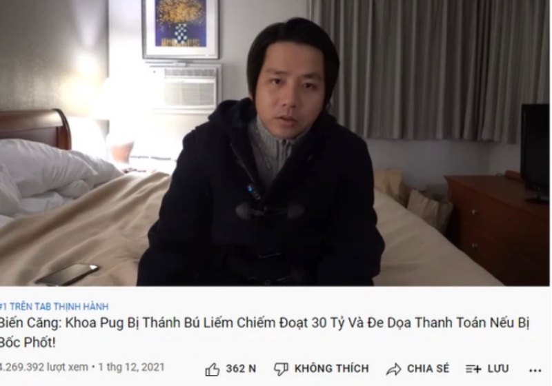Khoa Pug bất ngờ làm vlog bốc phốt Johnny Đặng