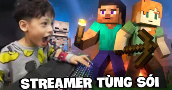 streamer-tung-soi-cung-bo-do-mixi-choi-minecfraft-4 Streamer Tùng Sói cùng bố Độ Mixi stream game Minecfraft