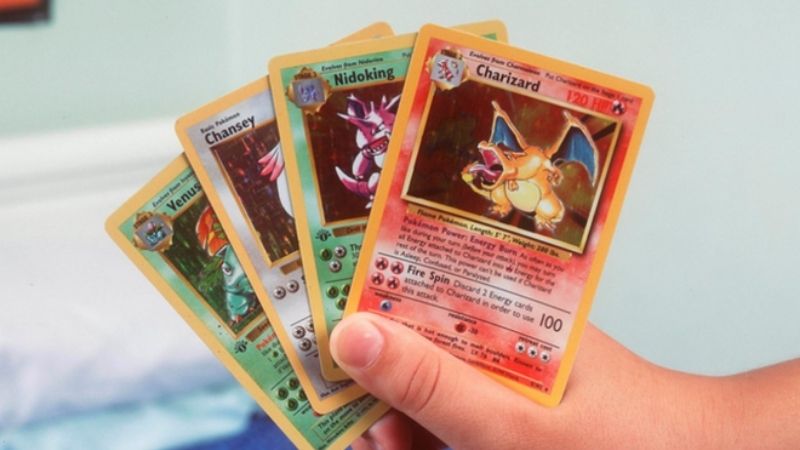 thẻ bài Pokemon có từng mức giá khác nhau