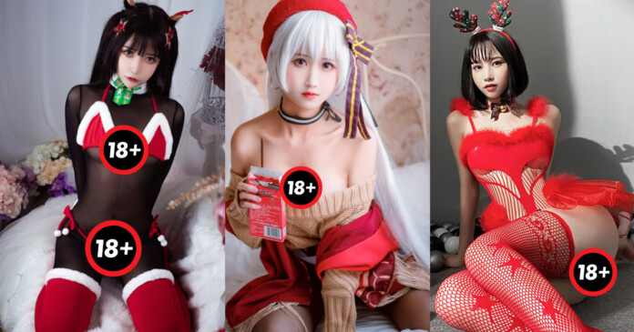 Cosplay Noel 18+ làm fan đổ mồ hôi vì dàn hot girl cực mlem