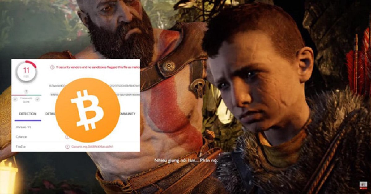 God of War Việt hoá phát hiện phần mềm đào Bitcoin?