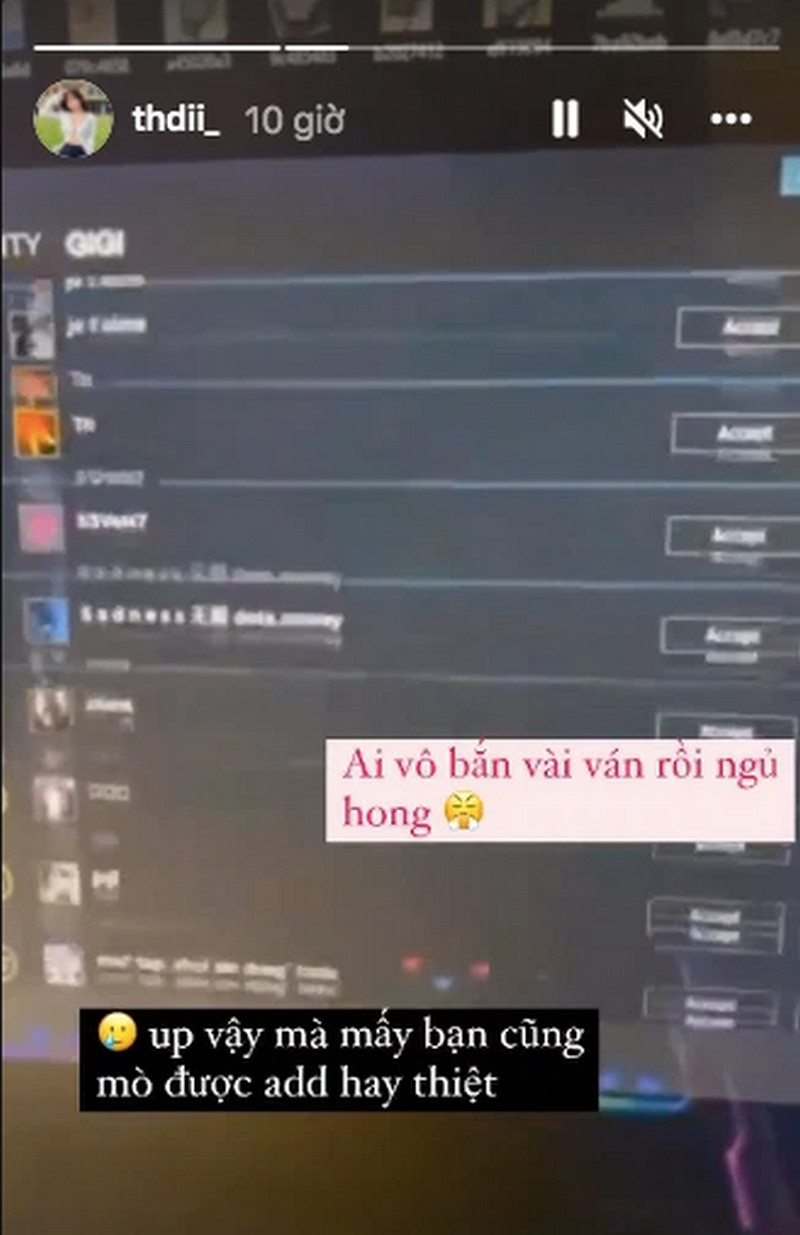 Hot girl Trần Minh Thiên Di hé lộ biết chơi game, bị game thủ gạ kèo ngay