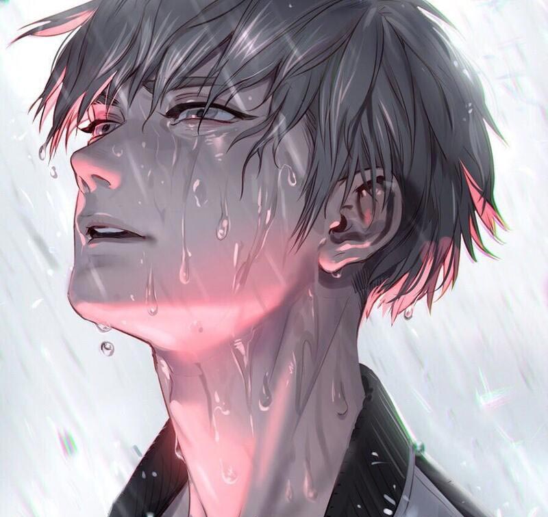 Hình ảnh anime khóc dưới mưa 6
