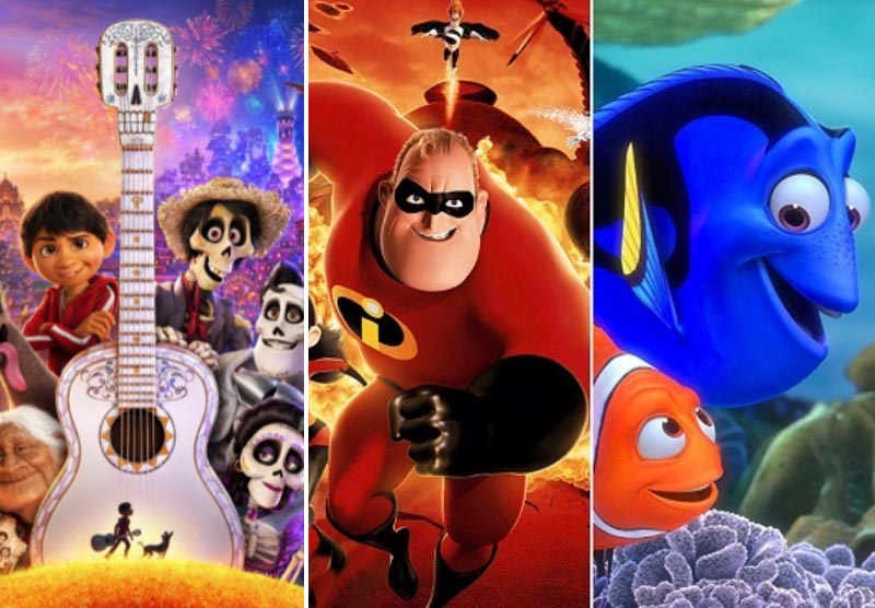 Coco, The Incredibles, Finding Nemo phim hoạt hình hay nhất thế giới