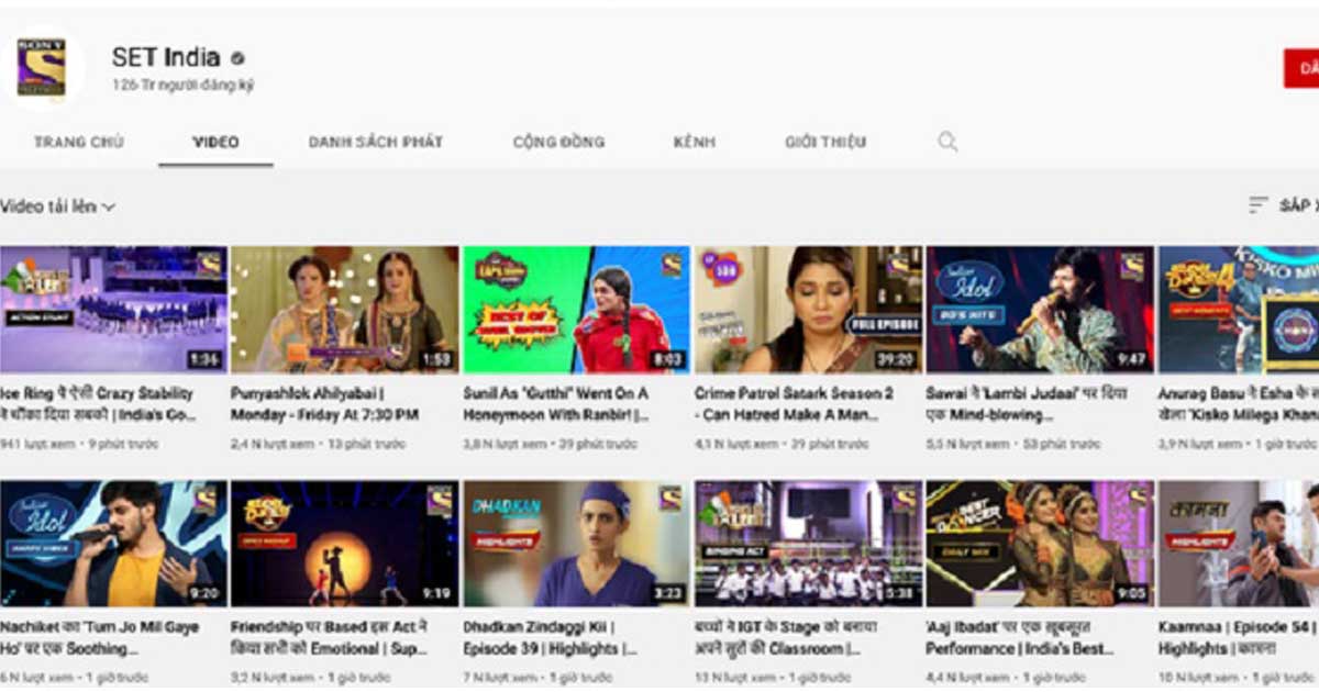 Ấn Độ có 2 kênh Youtube nhiều lượt đăng ký nhất