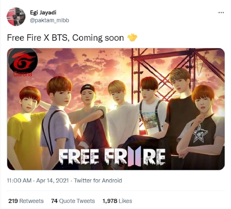 BTS chính thức trở thành đại sứ toàn cầu của Free Fire