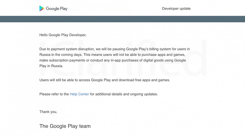Game thủ Nga không thể thanh toán trên Google Play và App Store