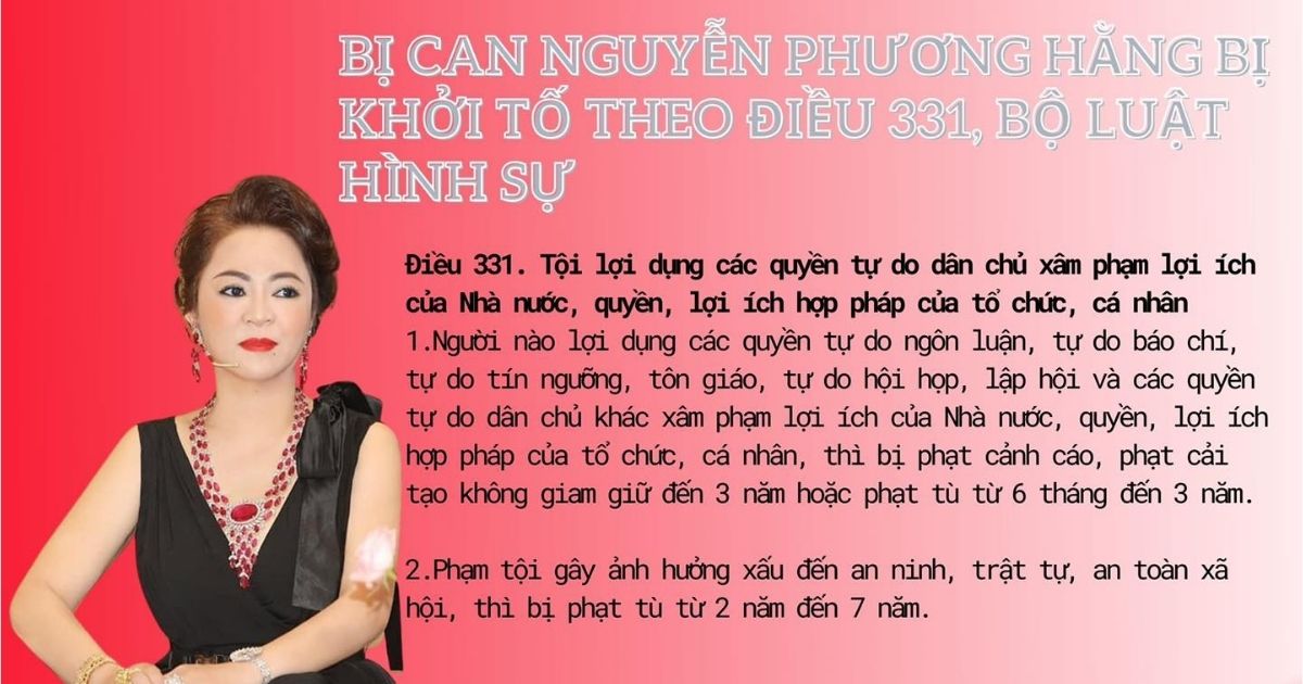 Quyết định bắt tạm giam bà Nguyễn Phương Hằng vừa công bố làm dậy sóng cả nước