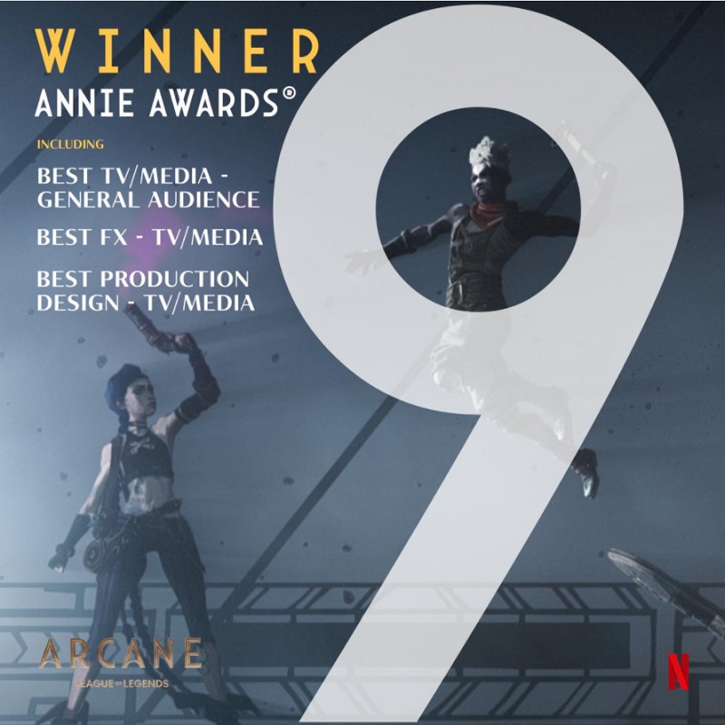 Series Arcane đại thắng tại Liên hoan phim hoạt hình Annie Awards 2021
