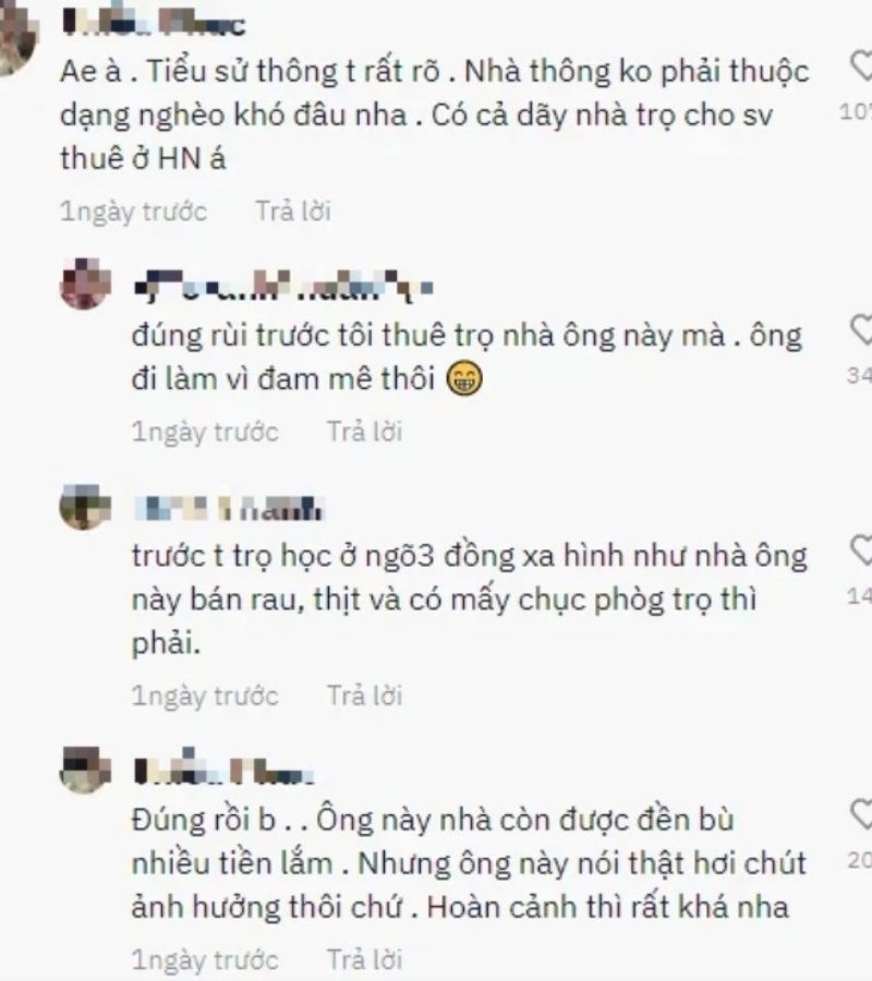 Tiktoker Thông Soái Ca bưng bê quán bún vỉa hè, netizen bóc mẽ "Anh có cả dãy nhà trọ cho thuê"