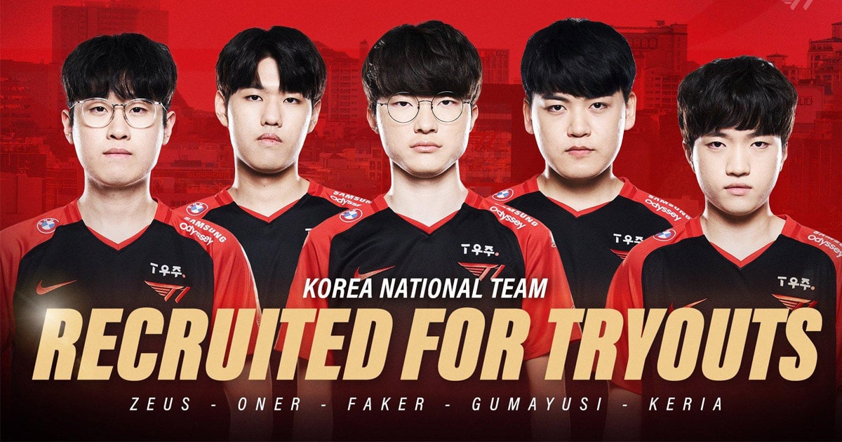 Tin tức LMHT: 5 thành viên T1 góp mặt trong đội hình tuyển Hàn Quốc