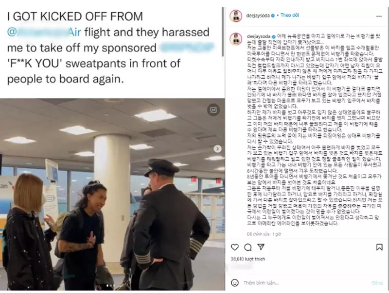 DJ Soda bị bắt cởi quần tại sân bay fan bức xúc yêu cầu kiện 2