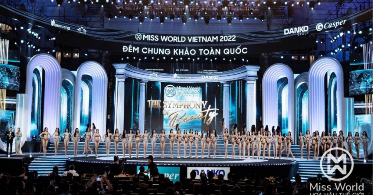 Màn đồng diễn bikini Miss World VN 2022 của top 45 vượt mong đợi