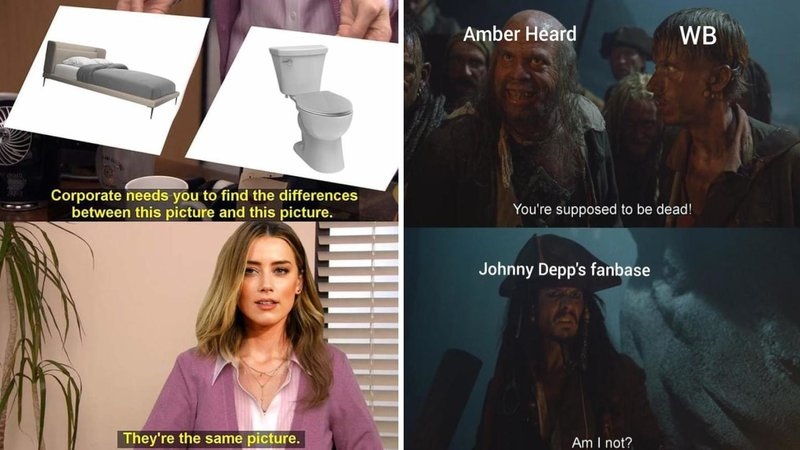 BST meme Amber Heard cực hài hước
