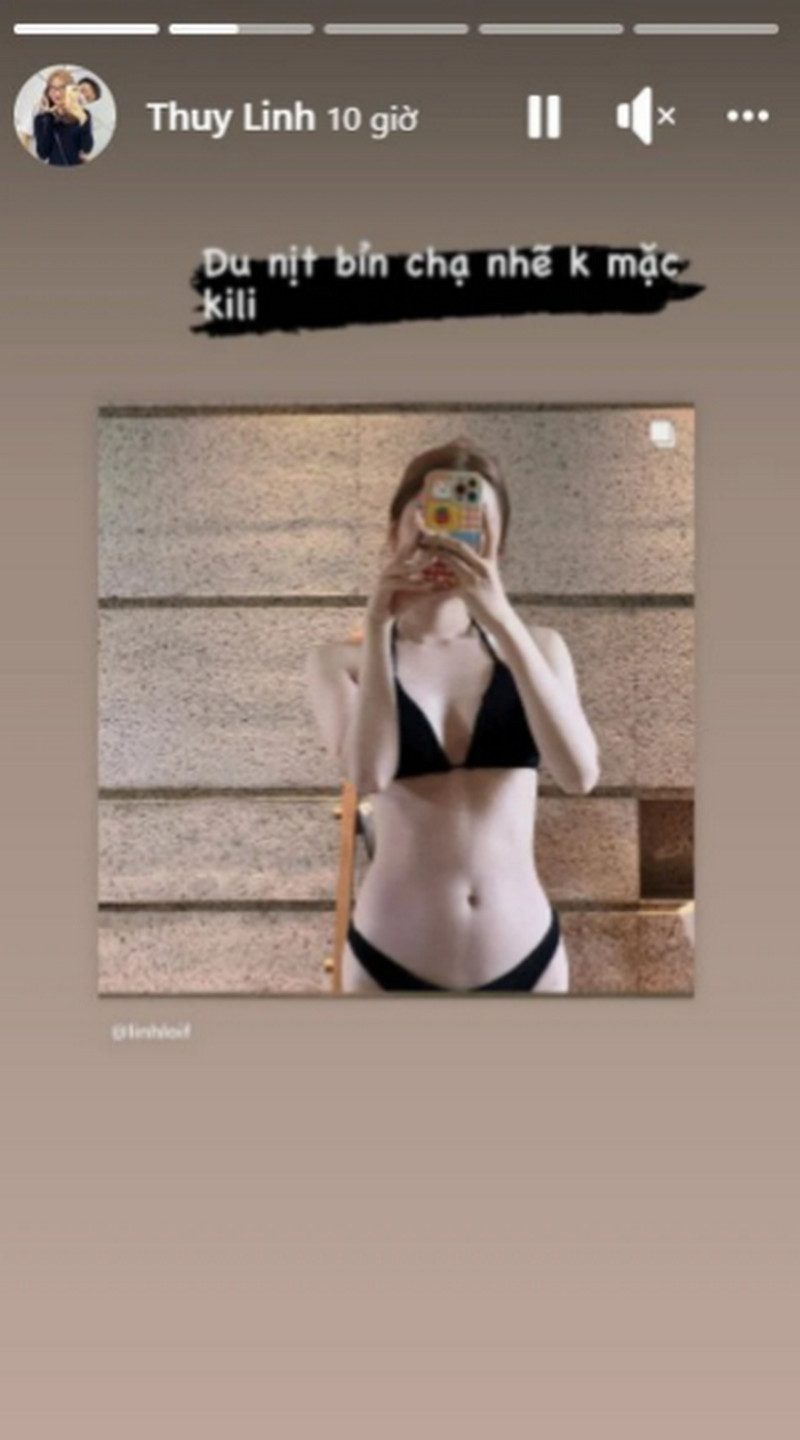 Bạn gái Xuân Bách khoe thân hình nóng bỏng với bikini