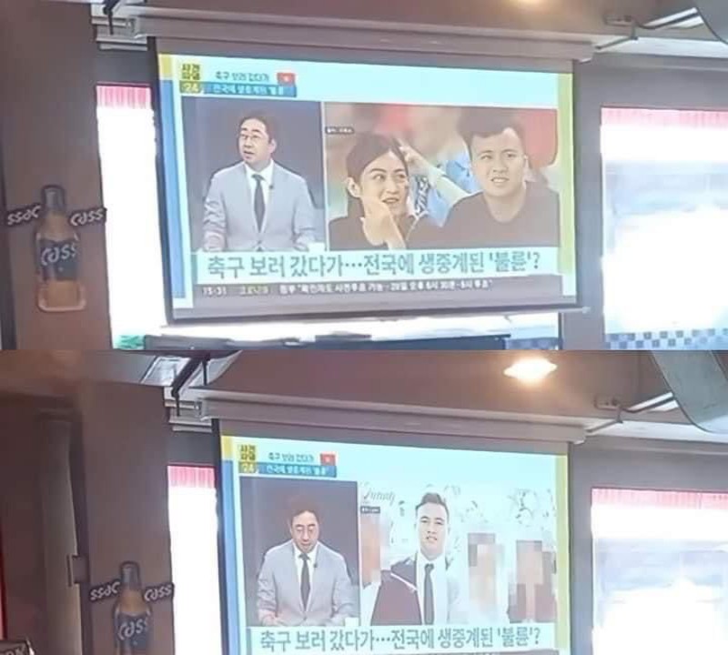 Vụ bắt ghen trên sân Mỹ Đình lên sóng truyền hình Hàn Quốc