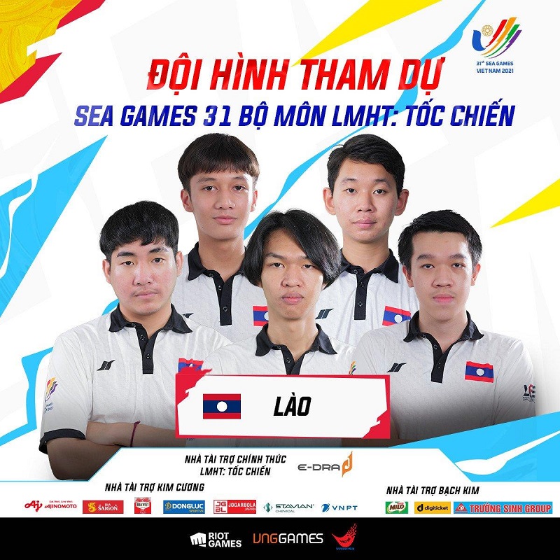 Đội tuyển LMHT Tốc Chiến Lào bị gạch tên khỏi SEA Games 31